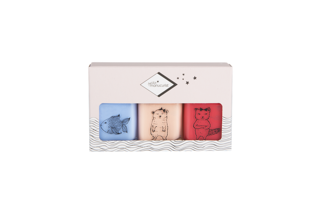 Pack de esmaltes de uñas infantil Pomme, Joy y Kiki de Manucurist 3x8ml