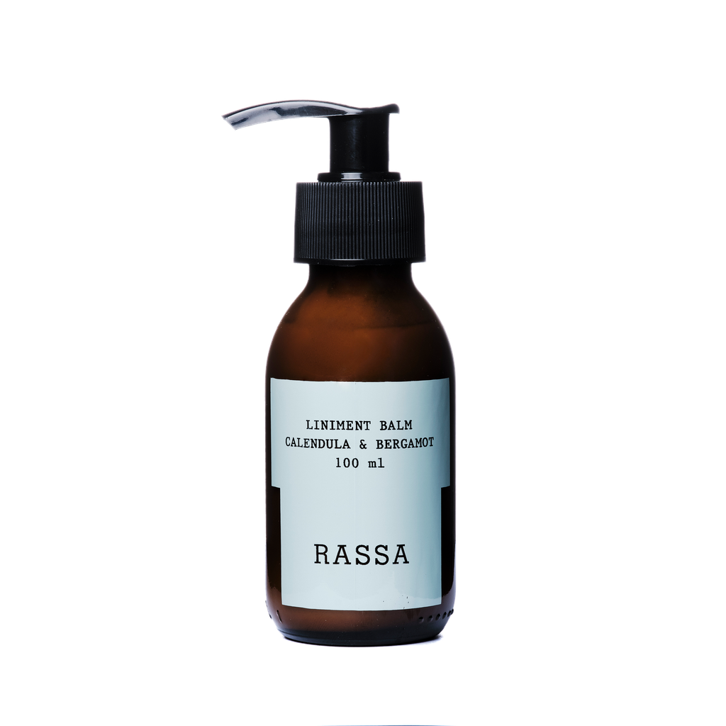 Bálsamo multifunción Liniment Balm Calendula &amp; Bergamot de Rassa Botanicals 100ml