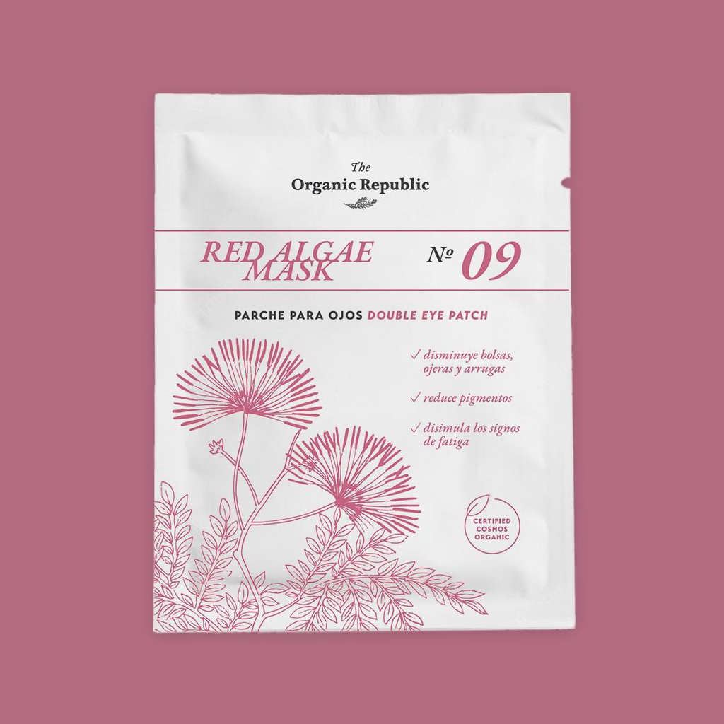 Parches para ojos Red Algae Mask Nº 09 de the Organic Republic