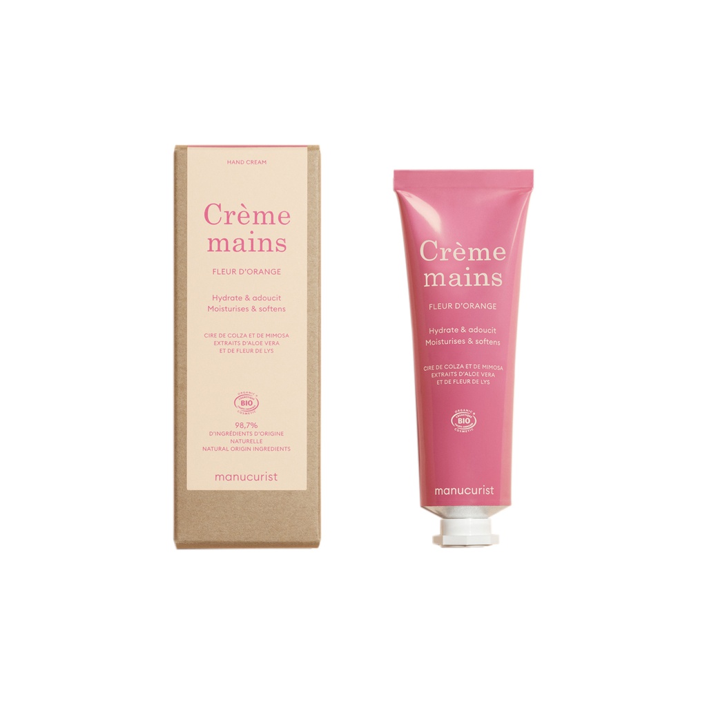 Crema de manos de flor de naranja