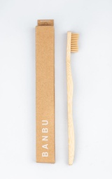[PR/00609] Cepillo de dientes cerdas medias Natural de Banbu